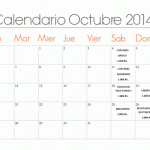 Calendarios Octubre y Noviembre 2014 en imágenes