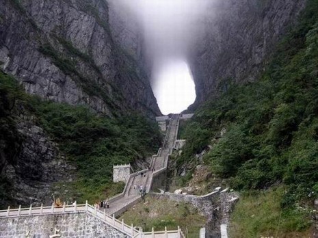 paisajes''La Puerta del Cielo'', Montaña Tianmen Zhangjiajie, China.
