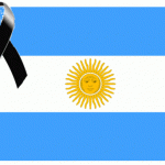 Imágenes de cintas de luto en banderas argentinas para descargar y compartir en WhatsApp en forma totalmente gratuita