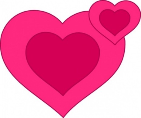 corazones-rosa-junto-clipart_430138
