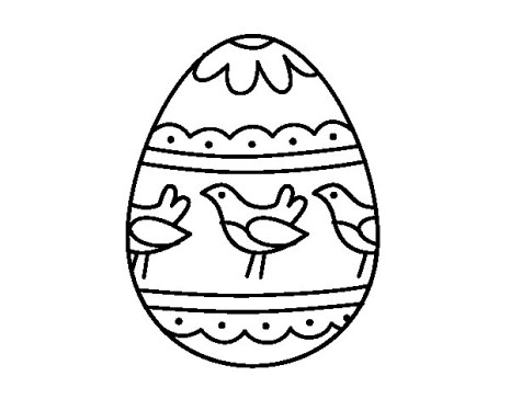 huevo-de-pascua-con-pajaros-colorear