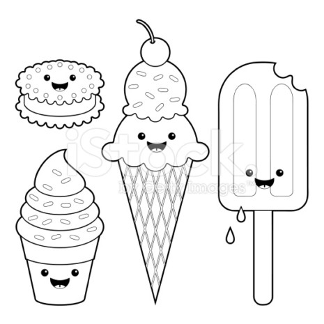 kawstock-illustration-11334762-ice-cream-fun-kawaii-coloring-set