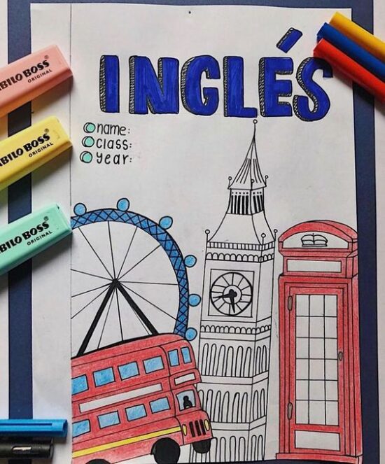 Ideas Portada De Ingles Portadas para Inglés: las mejores y más originales carátulas | Imágenes