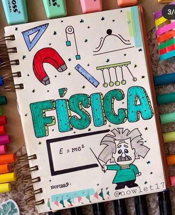 Portadas De Física Dibujos Ideas Fáciles Y Bonitas Imágenes Para Whatsapp