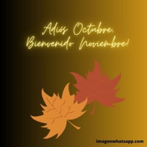 Imágenes Bonitas De Adiós Octubre, Bienvenido Noviembre, Feliz ...